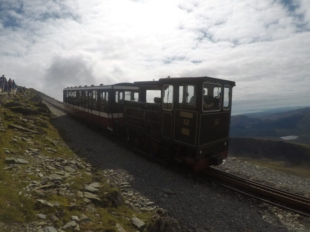 Snowdon Mountain Railway Near The Summit of Snowdon 