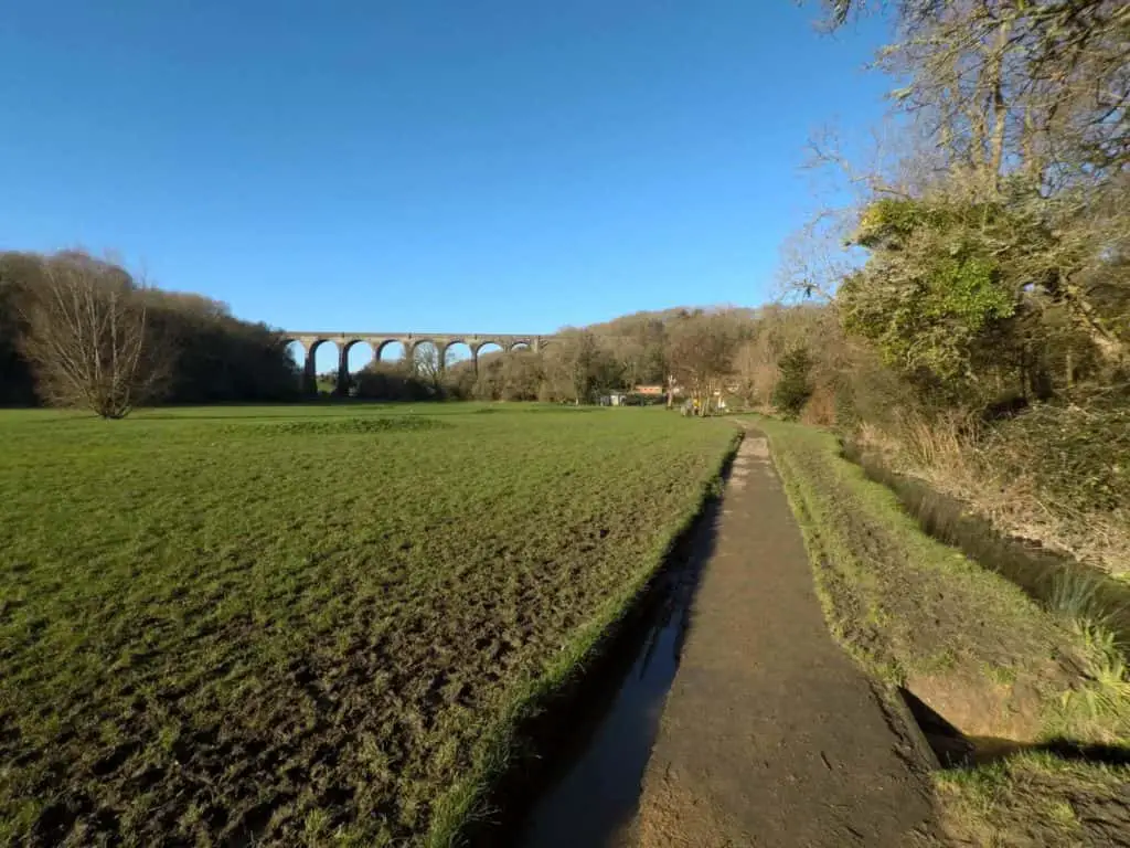 view of the porthkerry viaduct during the porthkerry park walk