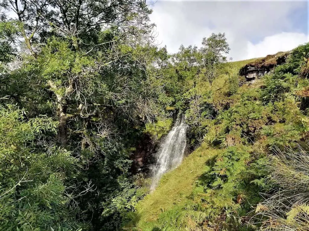 talybont reservoir waterfalls