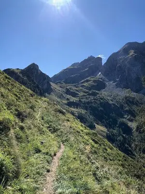 High Ridge Traverse on Route to Rifugio Bianchet