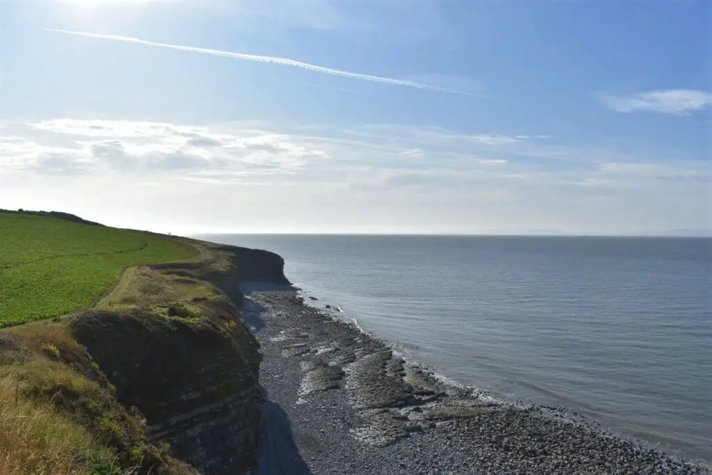 rugged cliffs of the south wales coastal path
