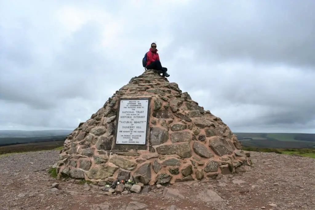 dunkery beacon summit stone cairn