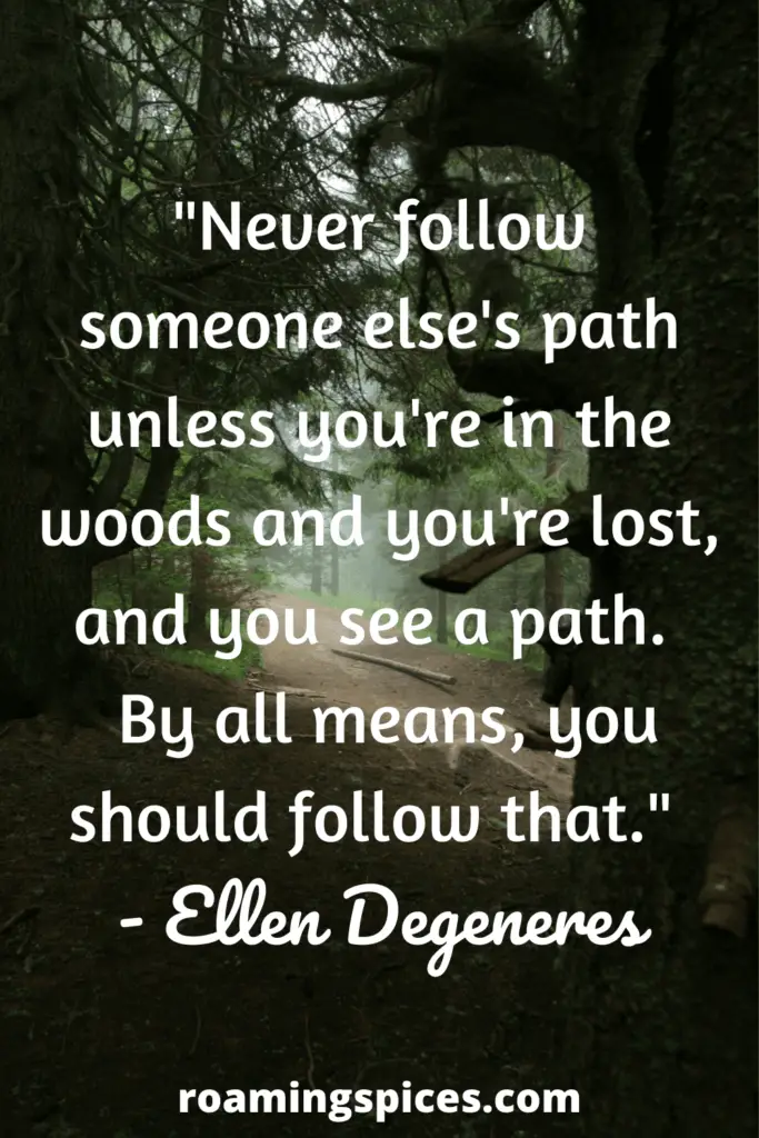 Ellen Degeneres funny hiking quotes