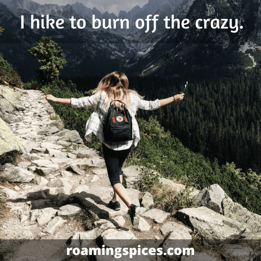 30 Funny Hiking Quotes & Captions to Make You Smile • Roaming Spices