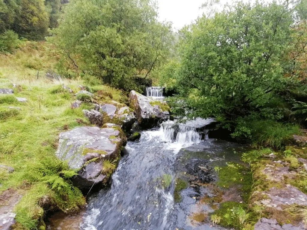 small caerfanell river falls is one of the many brecon beacons waterfalls