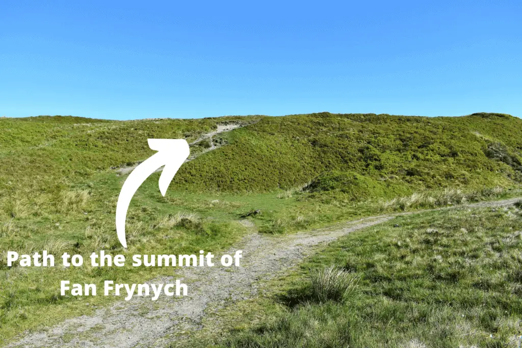path to the summit of Fan Frynych