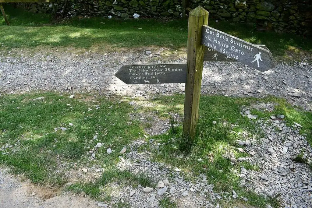 wooden signpost for hawse end