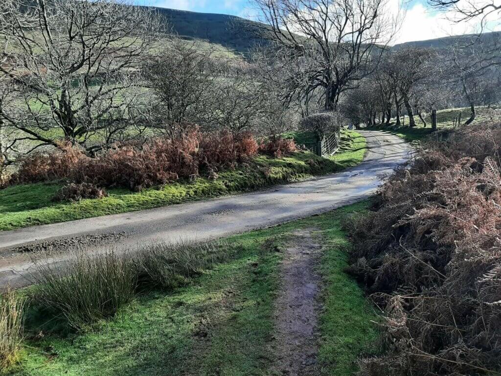 small country road in the black mountains