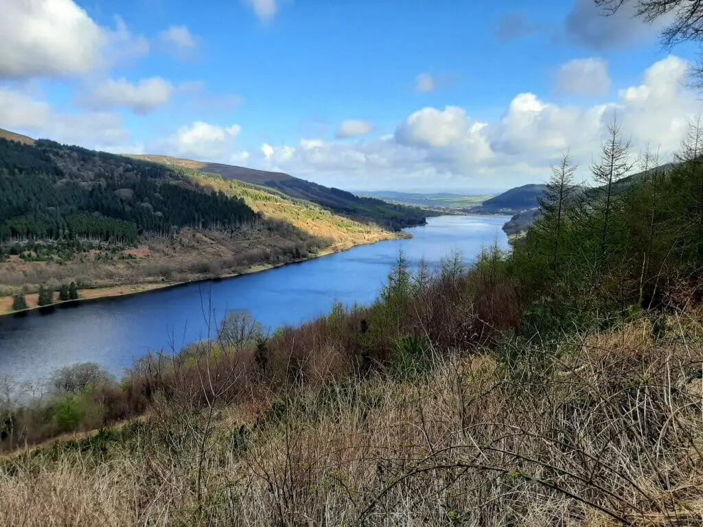 talybont reservoir walk - northerly view