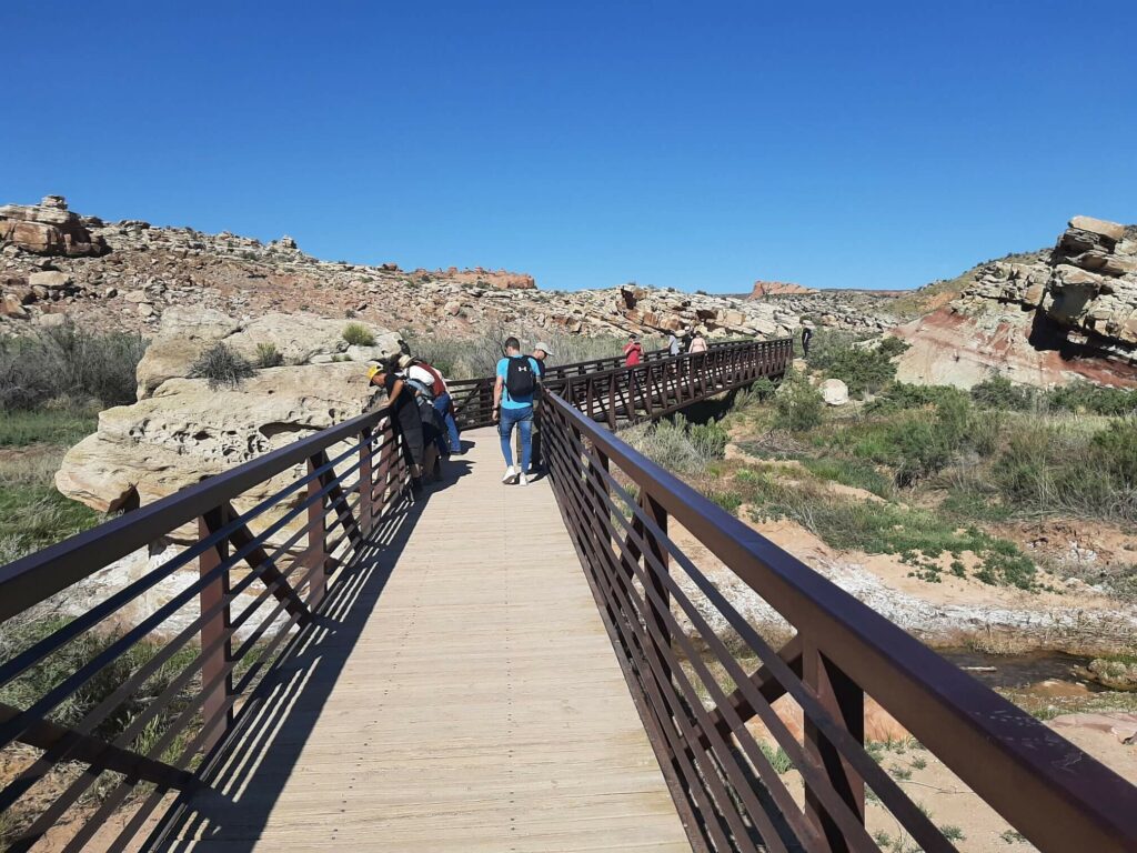 bridge over salt wash in arches national park