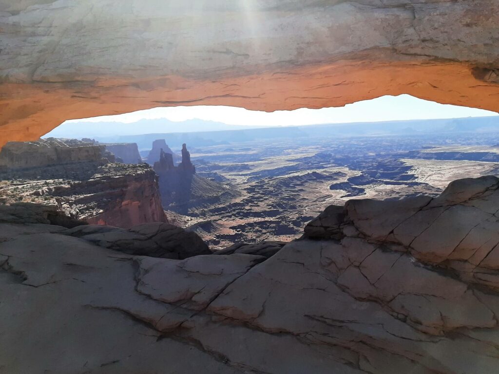 view through mesa arch