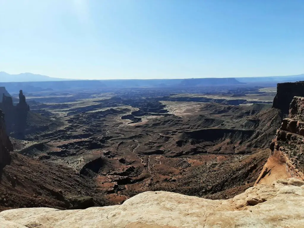 view of buck canyon from mesa arch