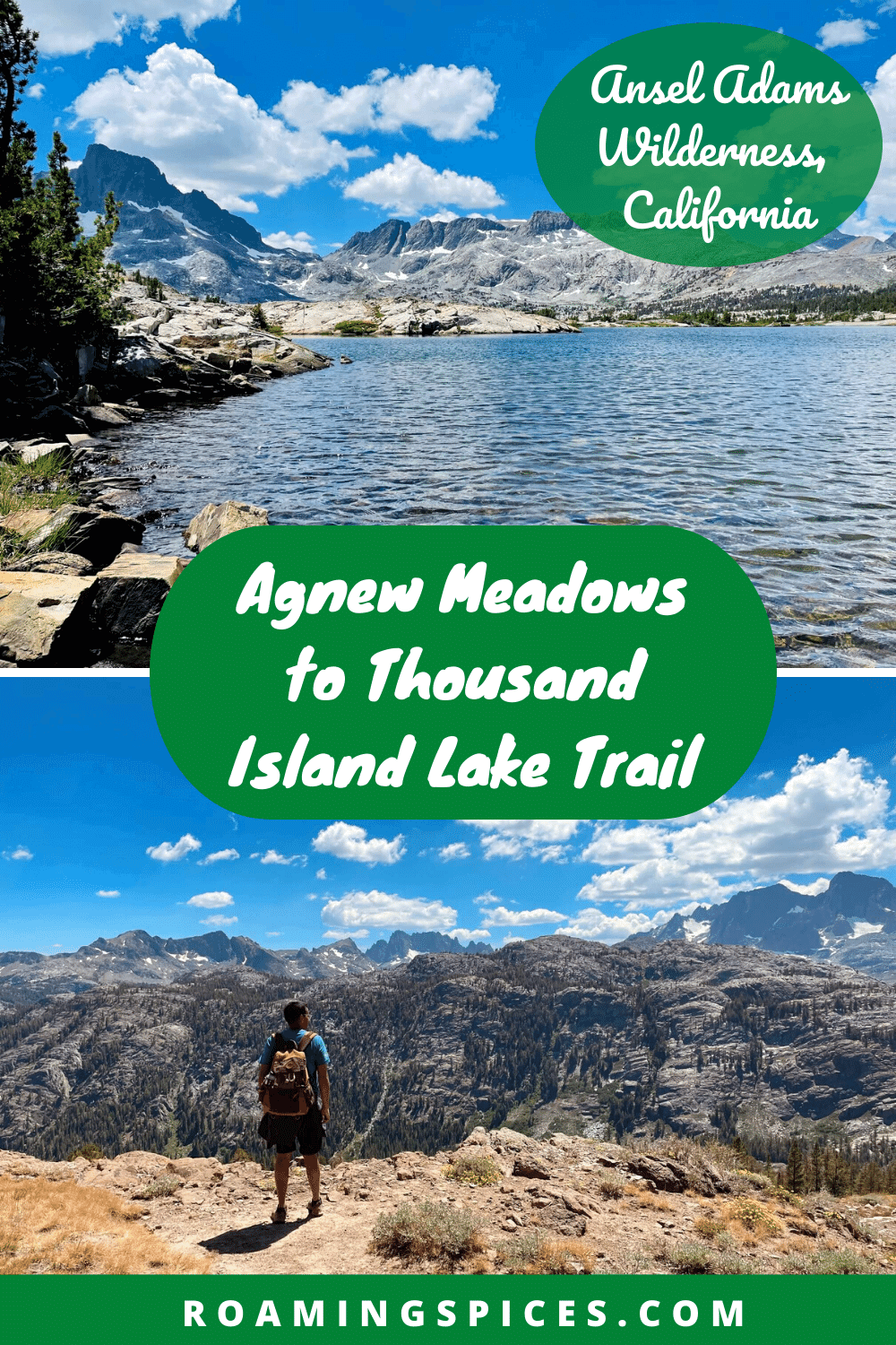 Agnew Meadows to Thousand Island Lake Trail Pin