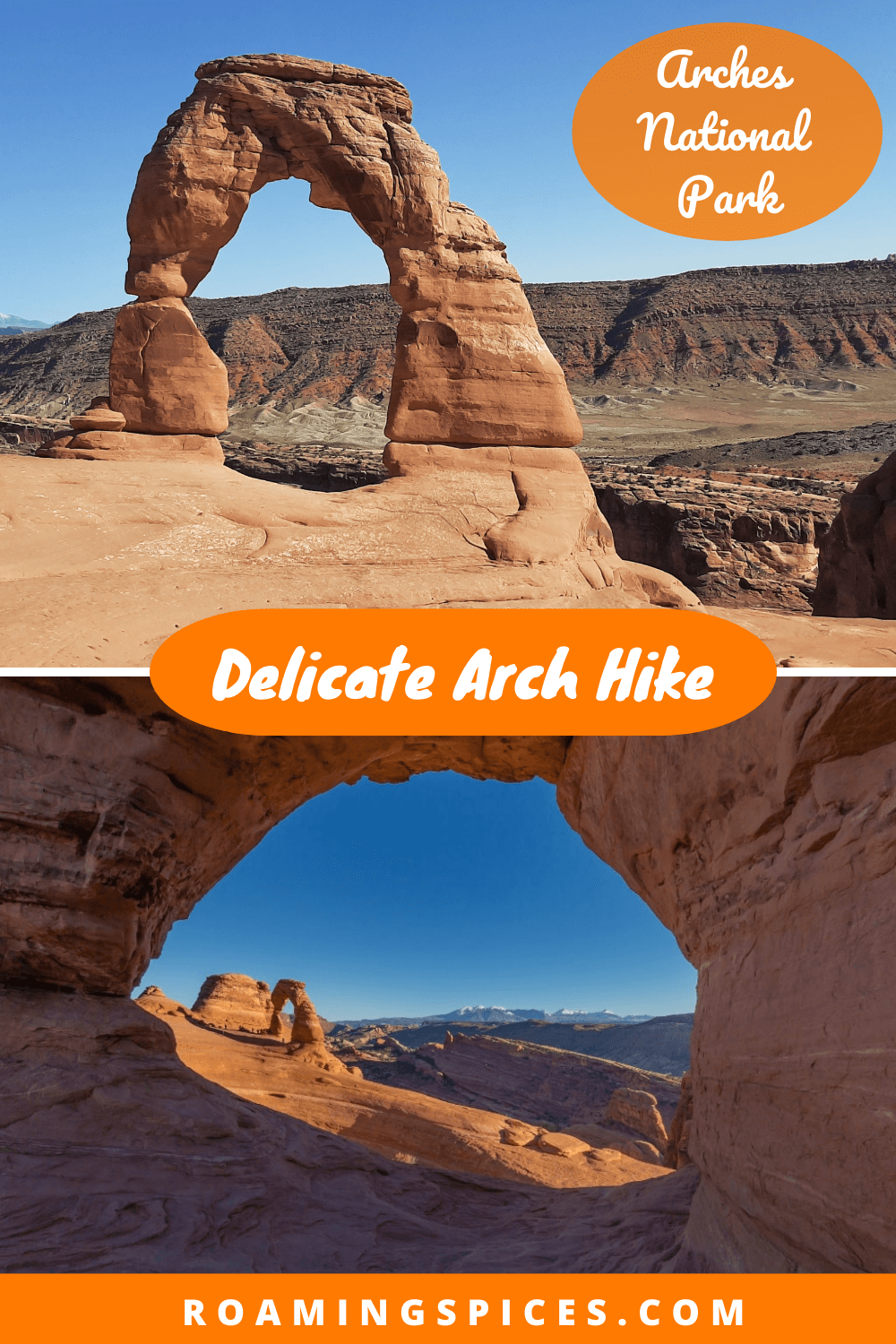 delicate arch hike pin