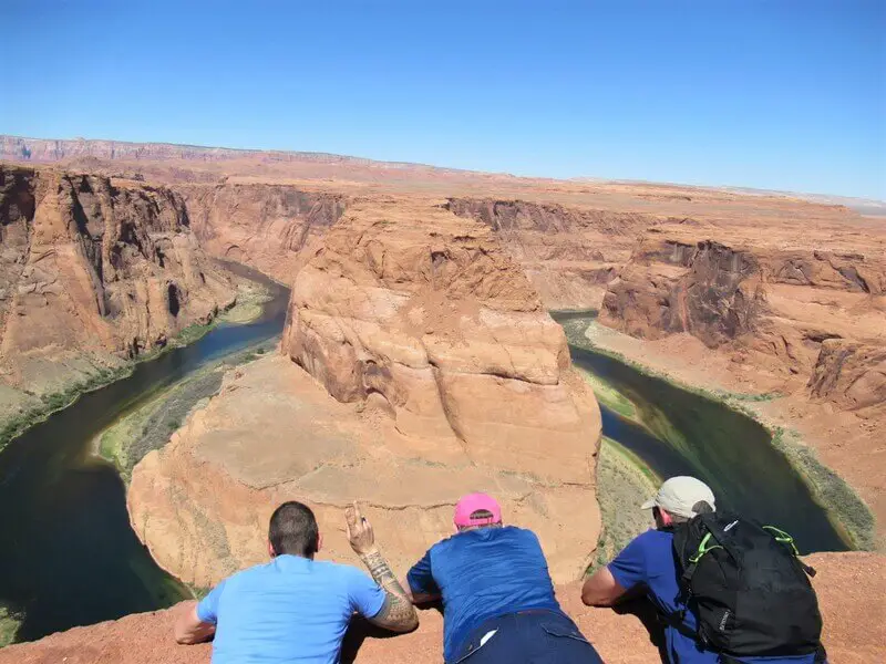 view of the colorado river from horseshoe bend
