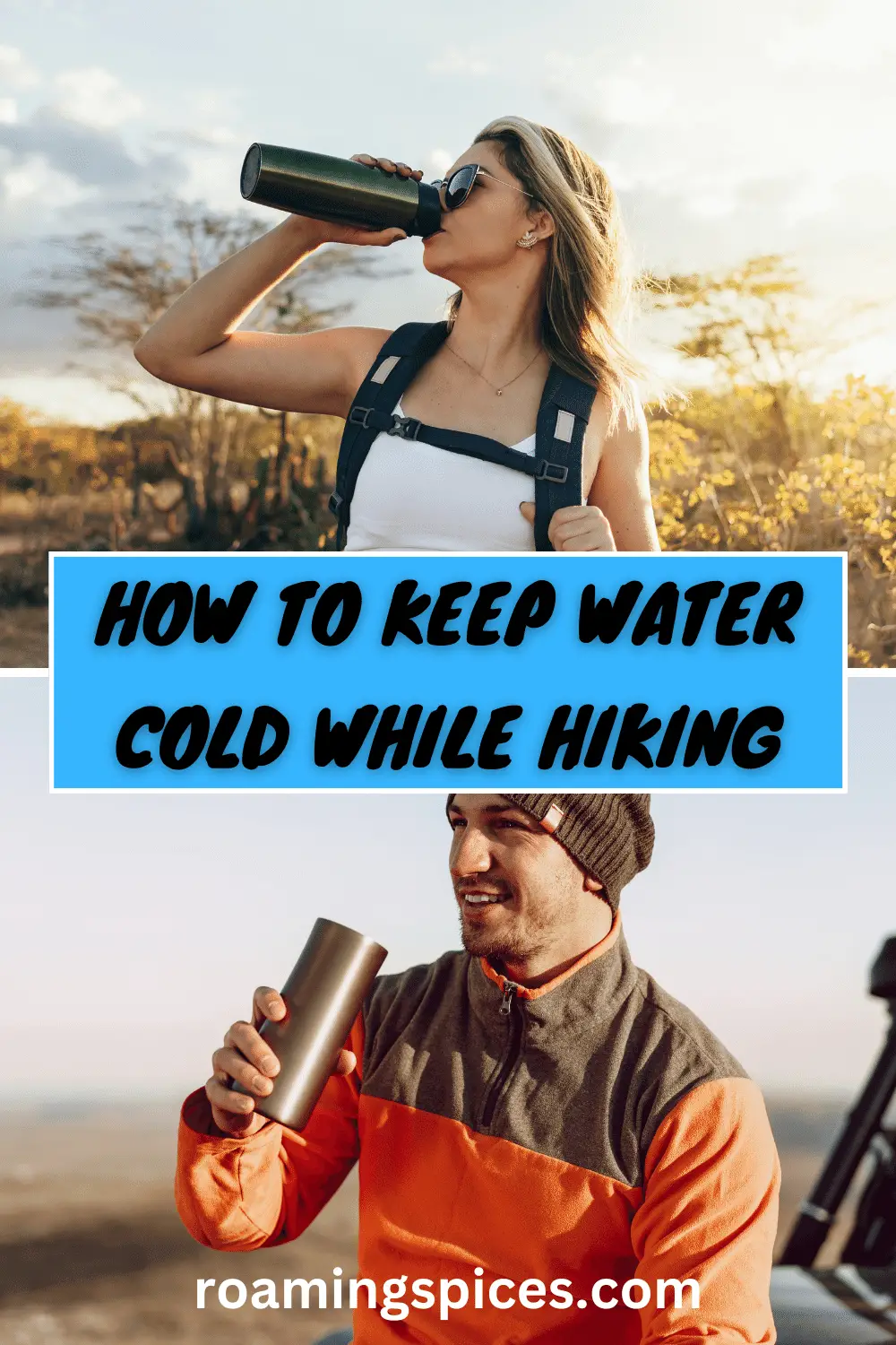 how to keep water cold while hiking