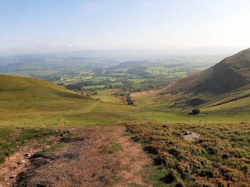 looking north during the walk up pen y fan